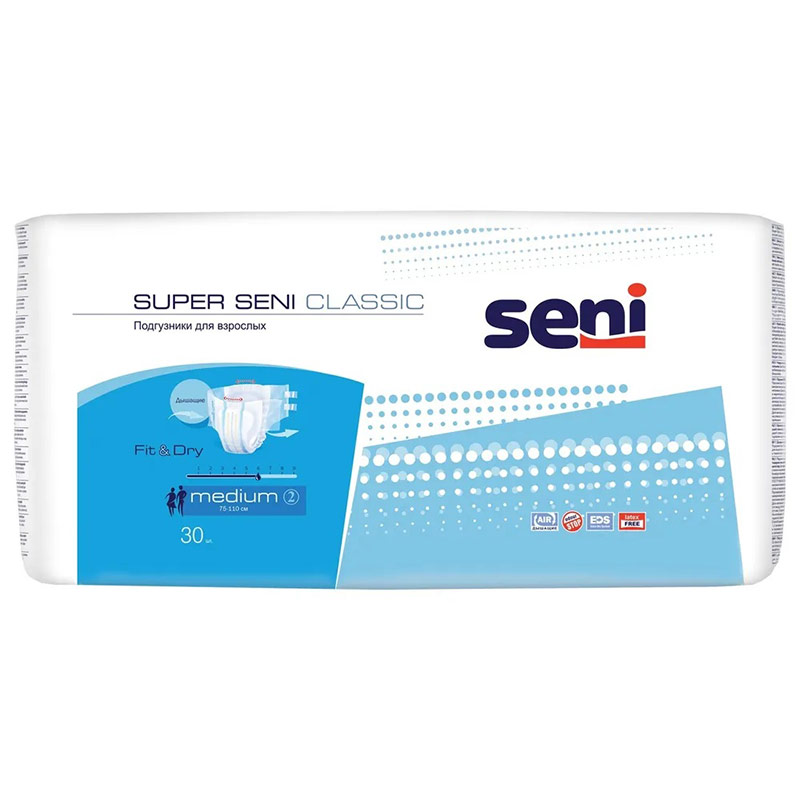 Подгузники для взрослых Super Seni Classic 30 шт.