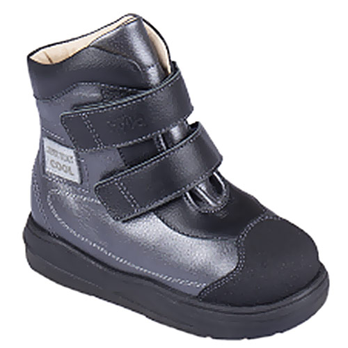 Ботинки ортопедические Твики с шерстью для девочек TW-527-4 серый металлик.