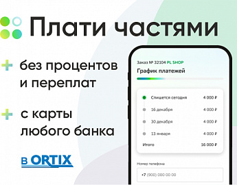 Подели платеж без процентов